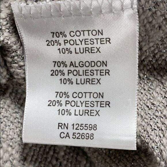 Ellen Tracy Silver Shimmer 3/4 Sleeve Cardigan - Picture 5 of 7